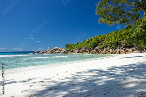 Amazing beach on la Digue, Seychelles.