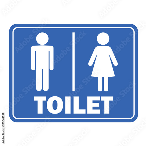 toilet restroom sign men women gents ladies blue