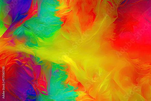 abstract colorful background in watercolor style created with Generative AI technology © Robert Herhold