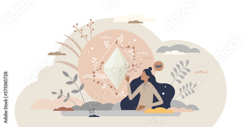 Holistic health as overall body care or spiritual balance tiny person concept, transparent background.Wellness and awareness for healthy physical and mental harmony illustration.