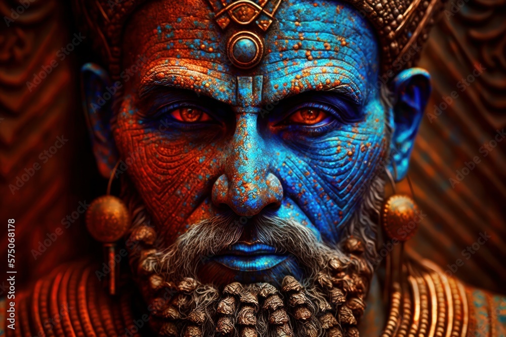 Ancient alien Anunnaki from the planet Nibiru. Fantasy character ...