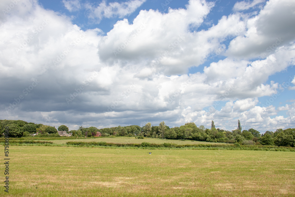 Clouds over the field