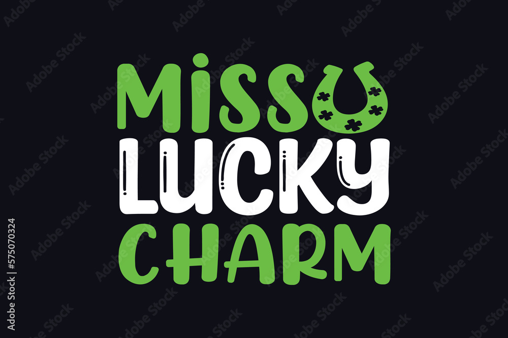 Naklejka premium Miss lucky charm