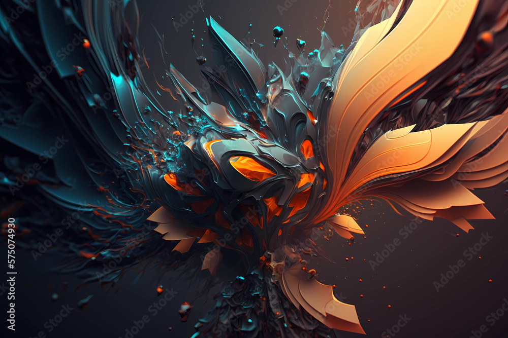 Obraz premium abstract fractal background