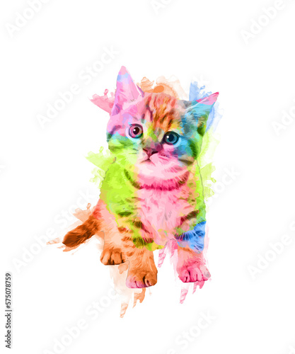 watercolor cat 2 © ayman_colors