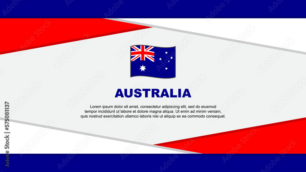 Australia Flag Abstract Background Design Template. Australia Independence Day Banner Cartoon Vector Illustration. Australia Vector Australia Flag Abstract Background Design Template. Australia Independence Day Banner Cartoon Vector Illustration. Australia Vector