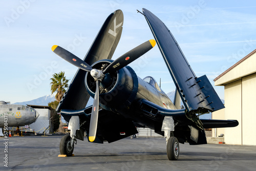 Vought F4U Corsair With Wings Up photo