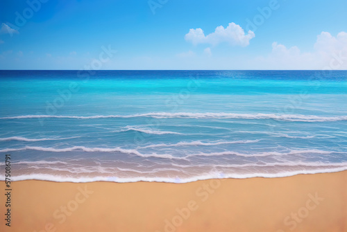 Beach Anime Background Landscape Illustration  Generative AI