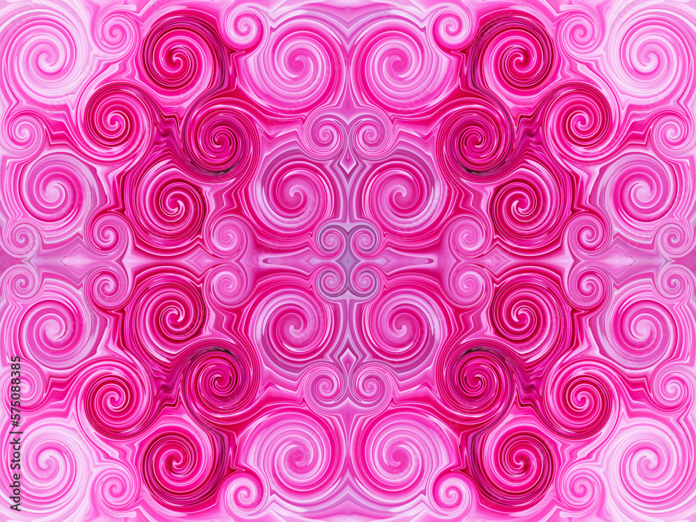 Rotes Ornamentmuster mit Streifen Rotes Ornamentmuster mit Streifen