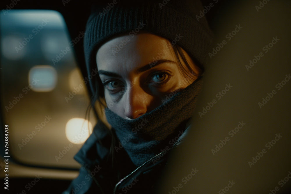 Beautiful strong woman does criminal activity Generative AI Beautiful strong woman does criminal activity Generative AI