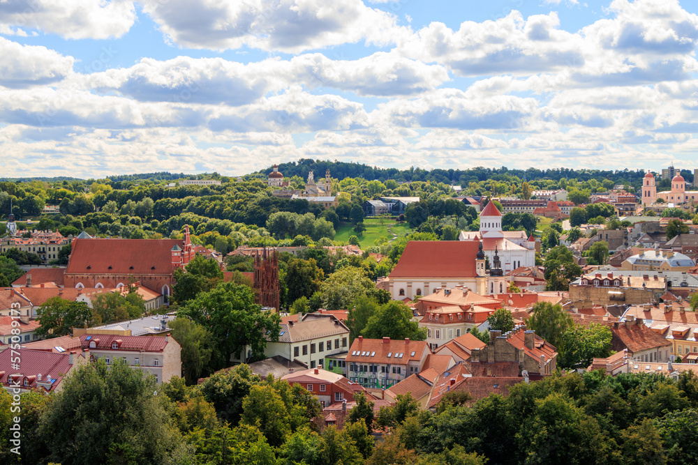 Vilnius. Panorama of the Old City.