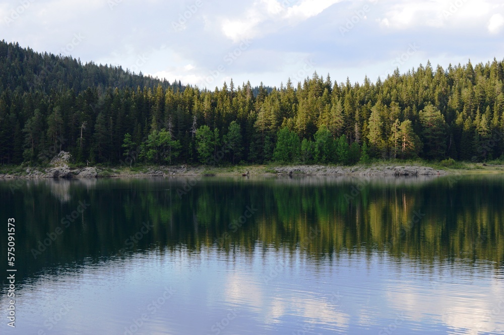 natural lake on the mountain