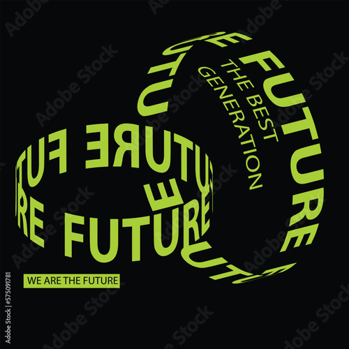 typography  Modern futuristic text slogan print for graphic tee t shirt . Vector 10
