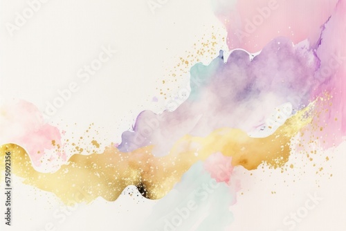 Pastel colours watercolor texture Generative AI technology