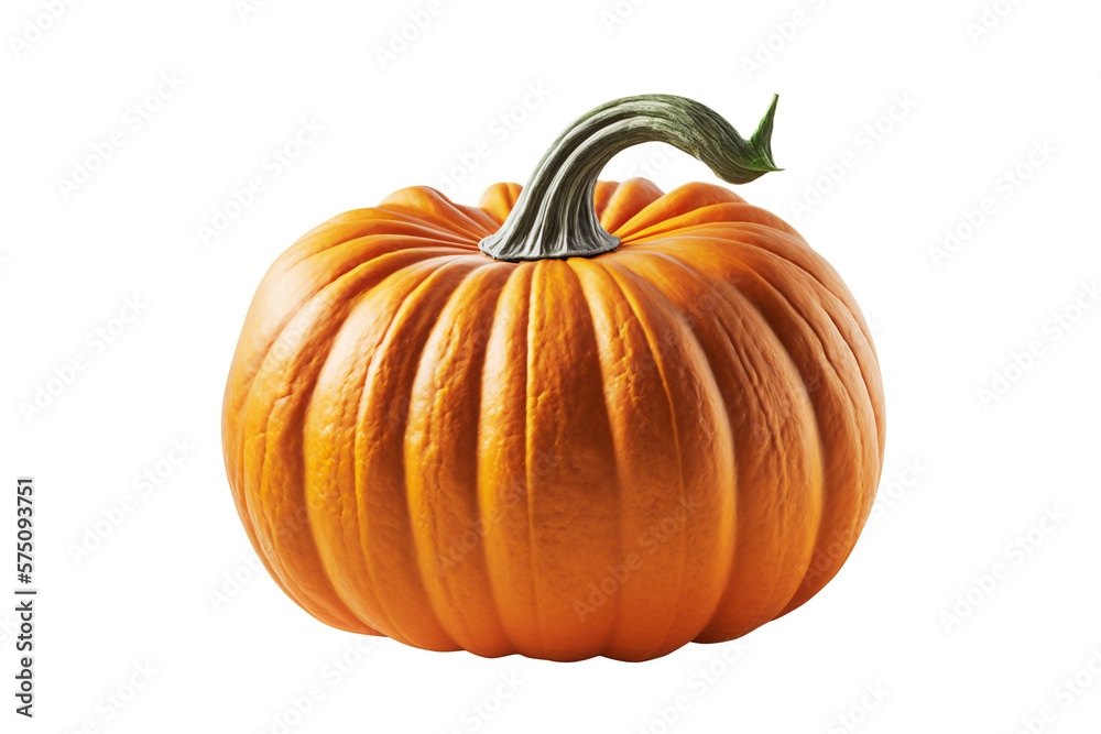 Obraz premium Raw pumpkin isolated on white background