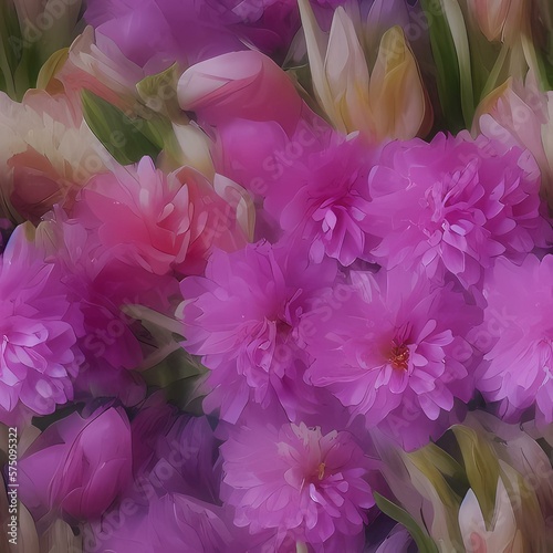 Flowers created with generative ai technology