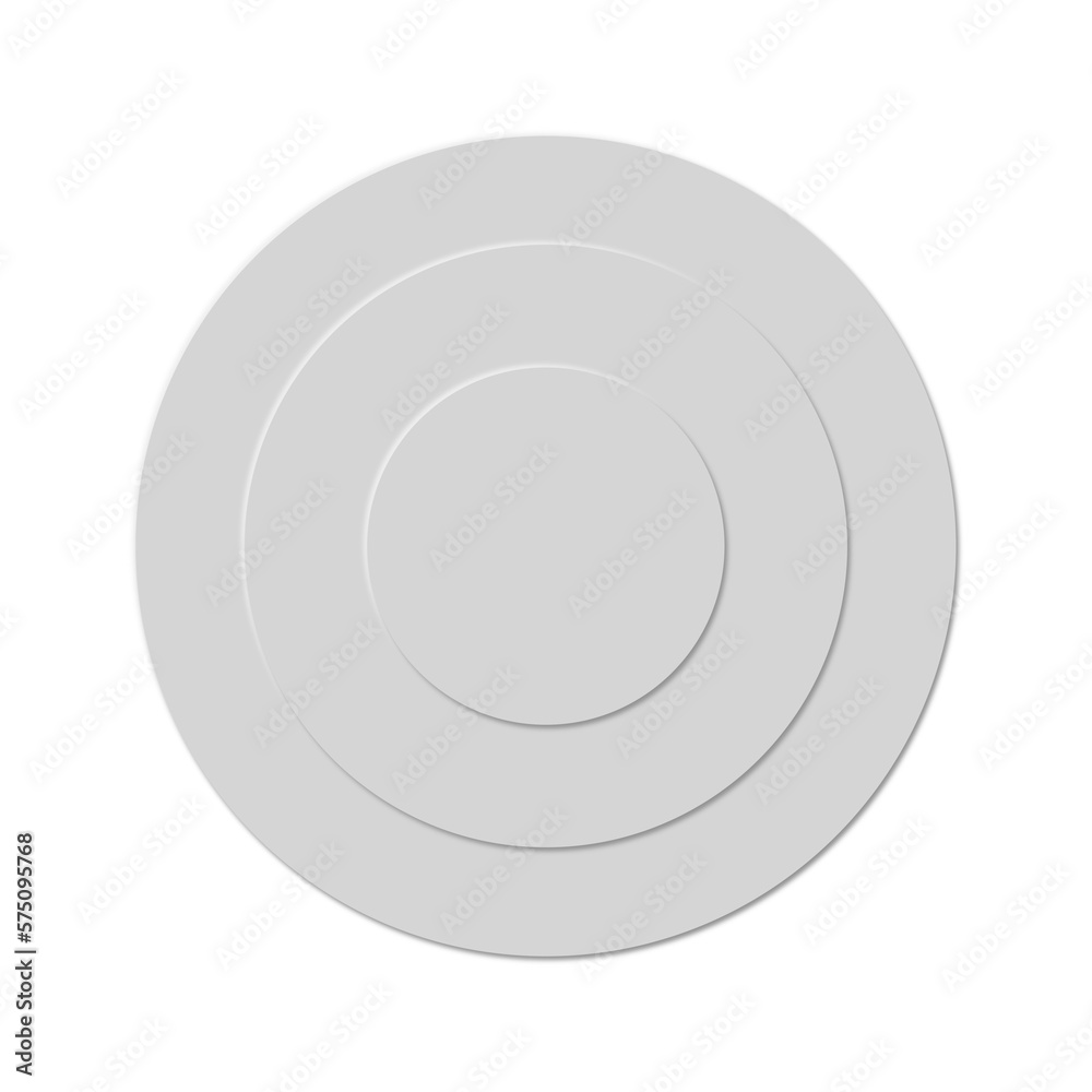 illustrazione con dischi concentrici estrusi su sfondo trasparente illustrazione con dischi concentrici estrusi su sfondo trasparente