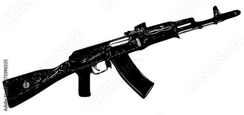 rifle isolated on white background