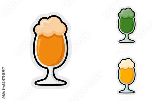 Note sticker set with Beer