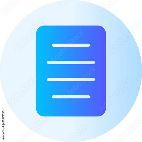 align center gradient icon