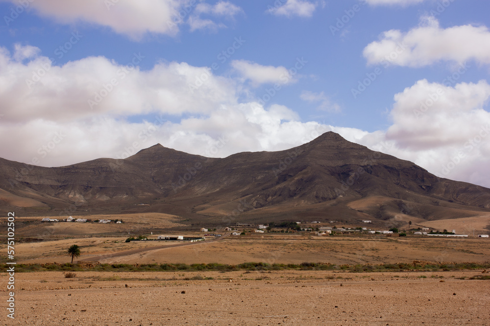 A landscape photo of the mountains in Fuerteventura