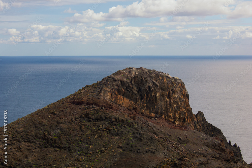 A beautiful mountanous cliff in Fuerteventura