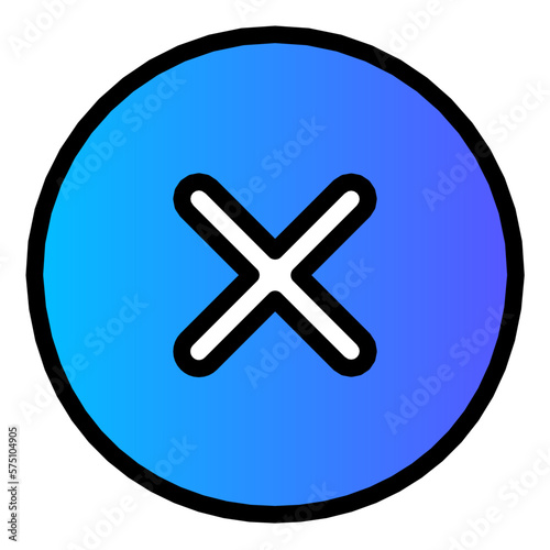 cancel gradient icon