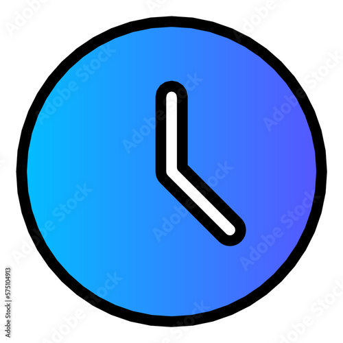 clock gradient icon