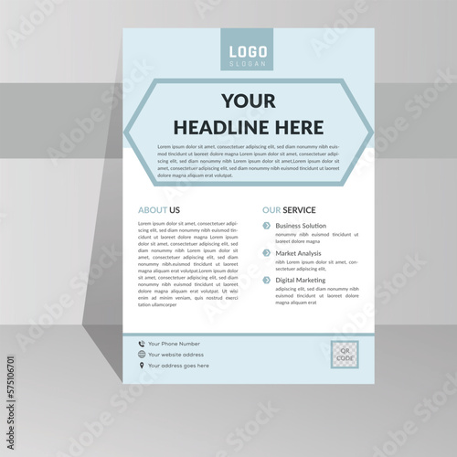 a4 clean modern business flyer template, creative color white background corporate flyer design layout, nice vector illustration idea, advertising flyer inspiration.