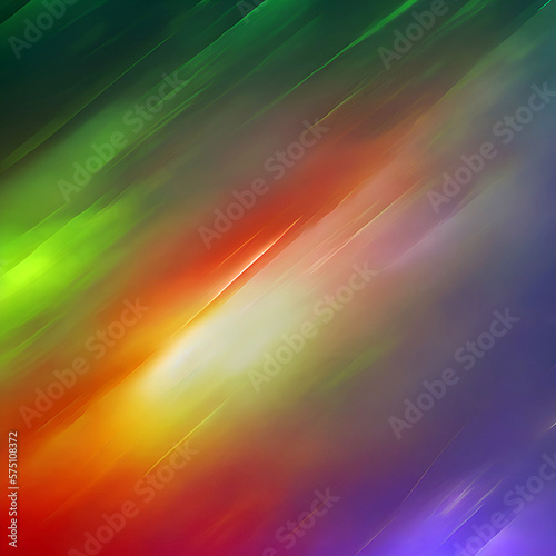 beautiful aurora prismatic light sky stary night abstract background with rainbow new quality universal joyful colorful stock image illustration wallpaper design, Generative AI