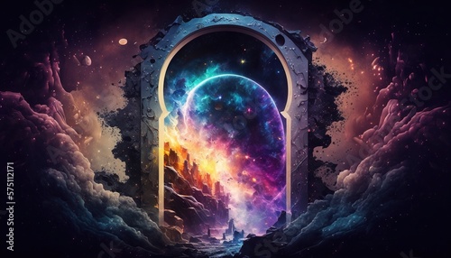 interdimensional gate that connects between our world and another world. Generative AI