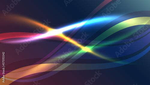 Abstract background light curved lines vector illustration.