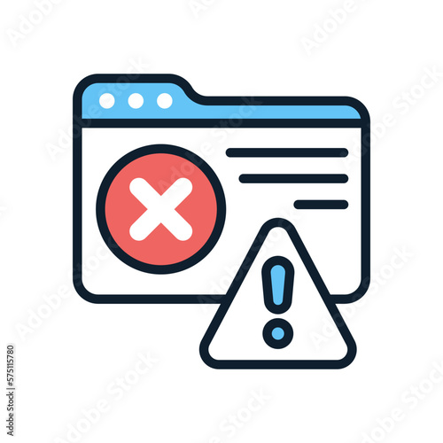 Access Denied icon in vector. Logotype
