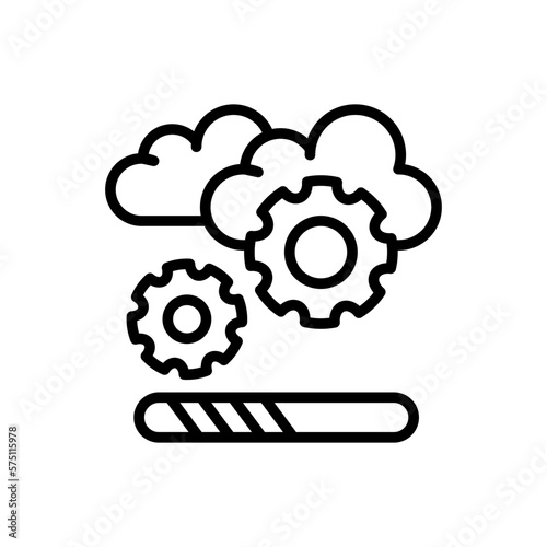Cloud Update icon in vector. Logotype