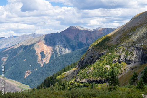 Views hiking in the San Juan Mountain range in southern Colorado.