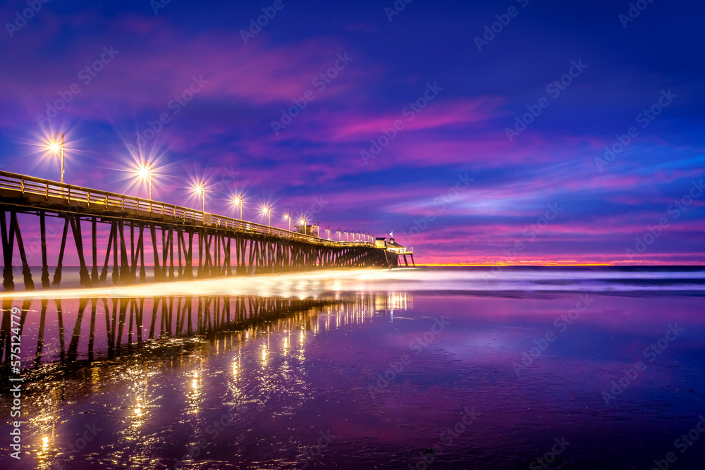 Fototapeta premium Sunset Beaches Piers 