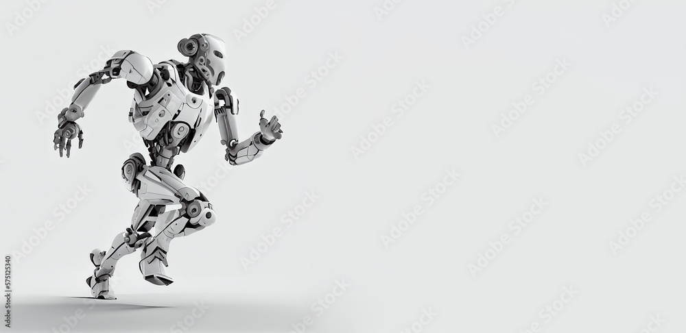 Cyborg running fast, artificial intelligence robot, future technology, humanoid machine, generative AI
Cyborg running fast, artificial intelligence robot, future technology, humanoid machine, generative AI