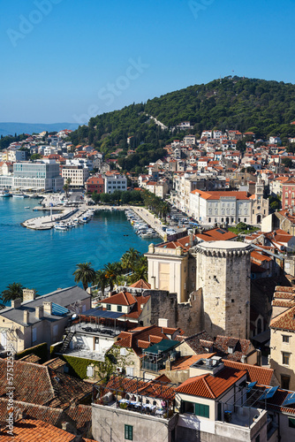 Split, Croatia. Urban landscape in summer. 