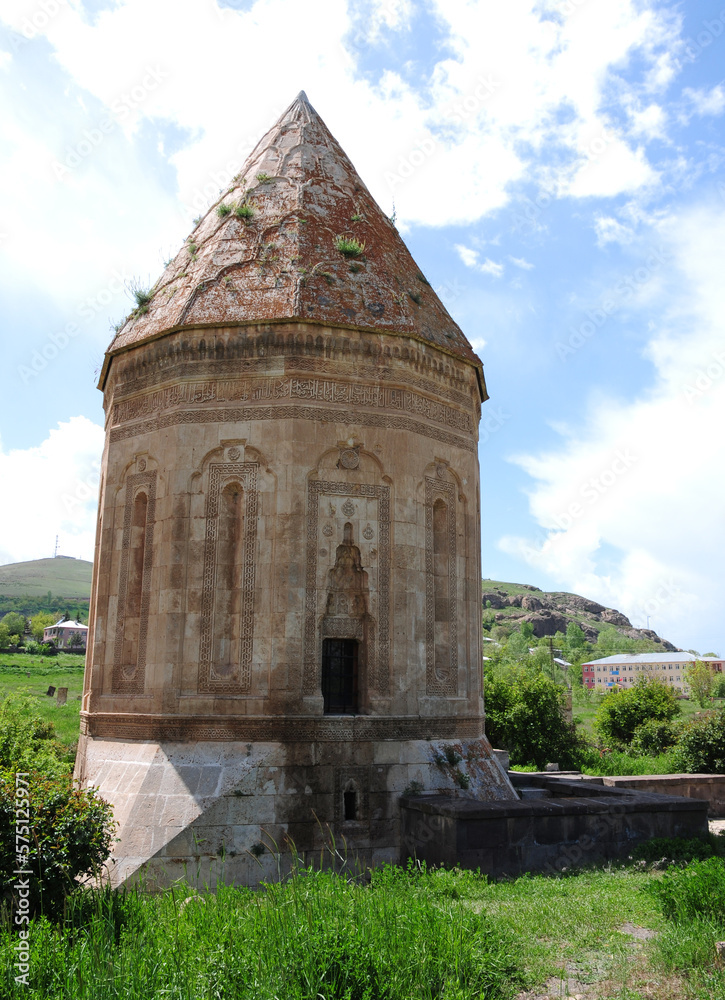 Halime Hatun Vault is a Seljuk mausoleum located in the Gevas district of Turkey.