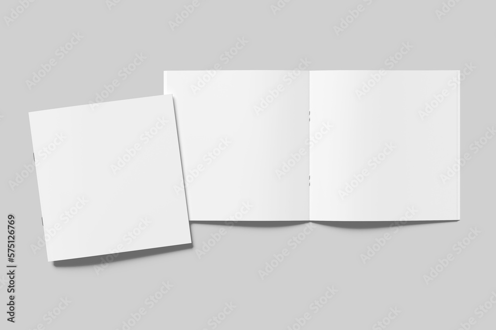 Square brochure mockup Square brochure mockup
