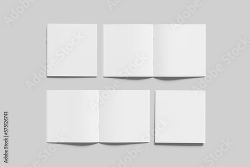 Square brochure mockup