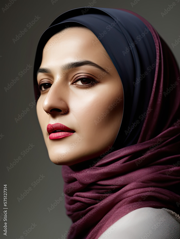 ethnic woman in hijab, Generative AI ethnic woman in hijab, Generative AI