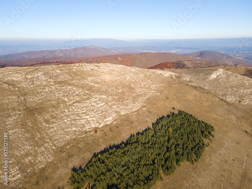 Aerial view of Konyavska mountain near Viden Peak, Bulgaria photo