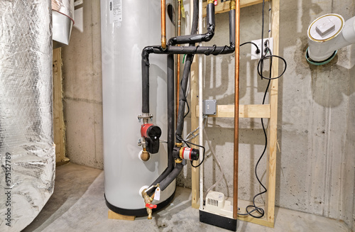 Hot water recirculaton system with storage tank