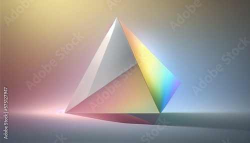 beautiful prismatic light prism diamond abstract background with rainbow colors new quality universal joyful colorful stock image illustration wallpaper design, Generative AI