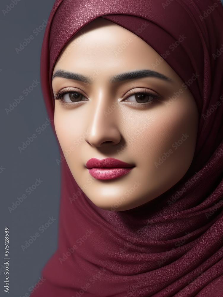 ethnic woman in hijab, Generative AI ethnic woman in hijab, Generative AI