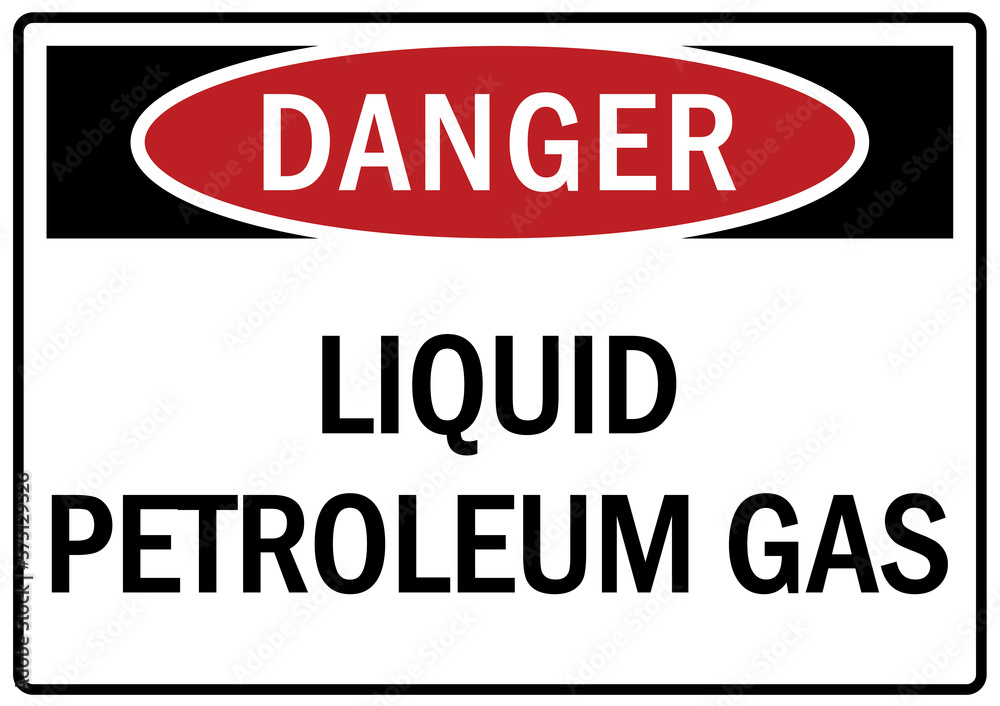 Pipeline sign and labels liquid petroleum gas Pipeline sign and labels liquid petroleum gas
