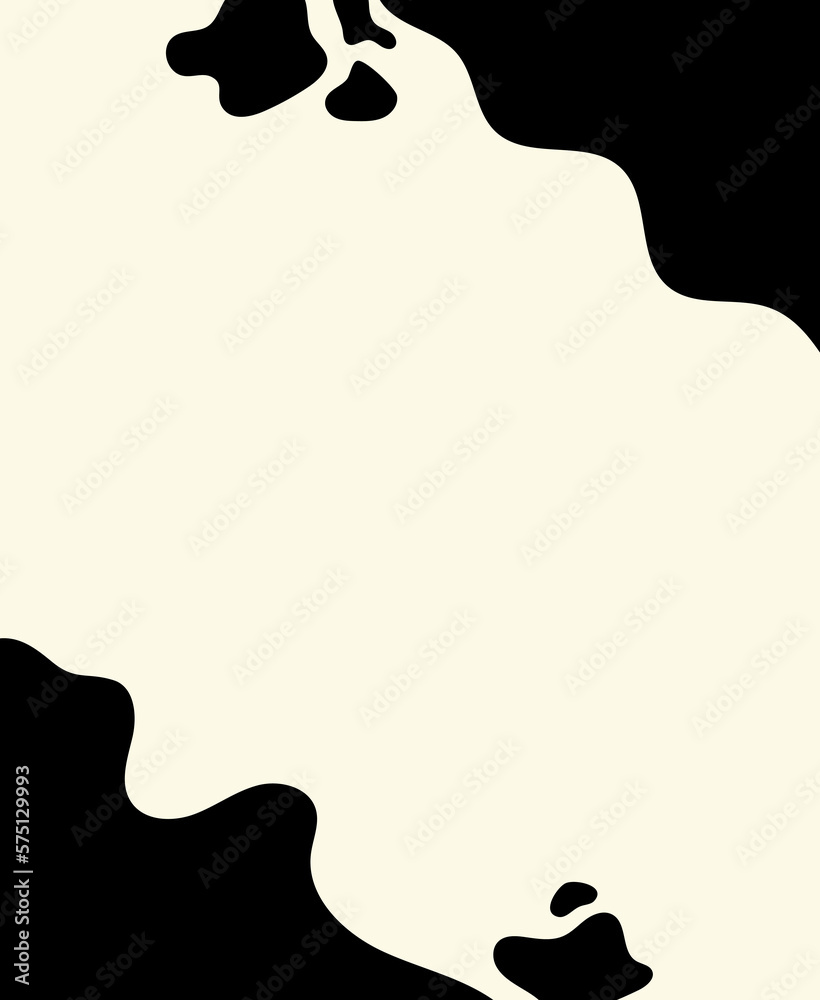 Doodle abstraction for wallpaper design. Vector Illustration with black spots on a white background