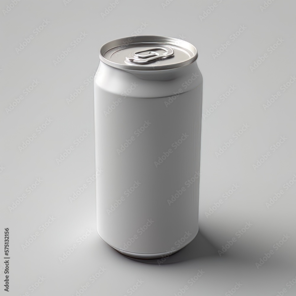 White can with blank space for mockup White can with blank space for mockup