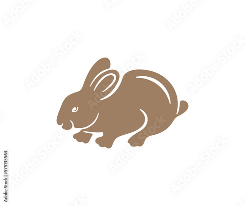 Rabbit, hare, pet, animal, agriculture and nature, graphic design. Rodent, fluffy, farm, wildlife, herbivore, farming and fauna, vector design and illustration